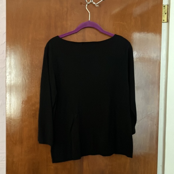 NWOT Beautiful August Silk Sequined Top, size L - Picture 3 of 3